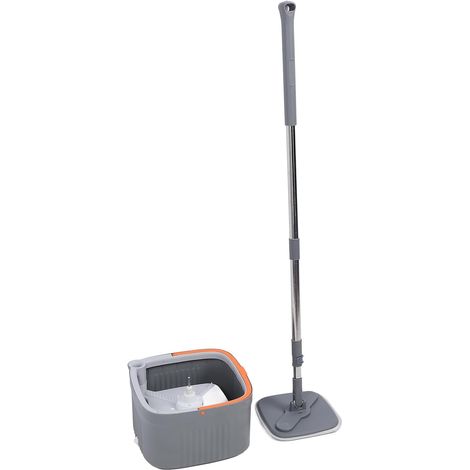 Ensemble de Seau de Vadrouille avancé avec des Chiffons en Microfibre 360 degrés Vadrouille Rotative pour Les Types de Sol (1/5)
