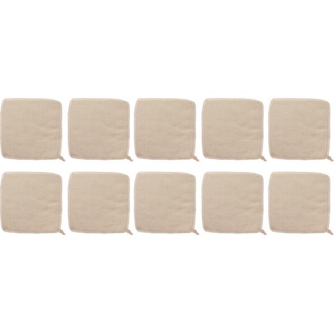 Gant Exfoliant - Gant de Bain en Lin pour Visage et Corps - Nettoyage Doux et Désincrustation de l'Excès de Sébum - 10 Pièces (1/5)