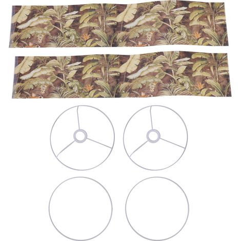 de 2 abat jour de table décoratifs modernes en PVC culot E27 (1/5)