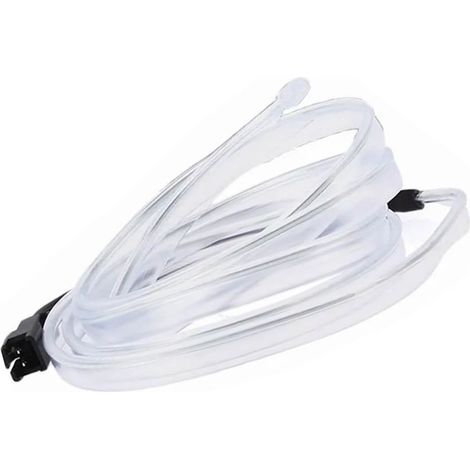 Bande LED intérieure de voiture de 3 m (10 pieds) flexible avec câble USB, ambiance néon unique et universelle, bleu glacier (1/5)