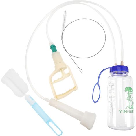 Machine à Traire Manuelle Portable Pour Vaches Et Brebis Kit De Traite Avec Biberon Transparent Pour Contrôle Quantité It (1/5)