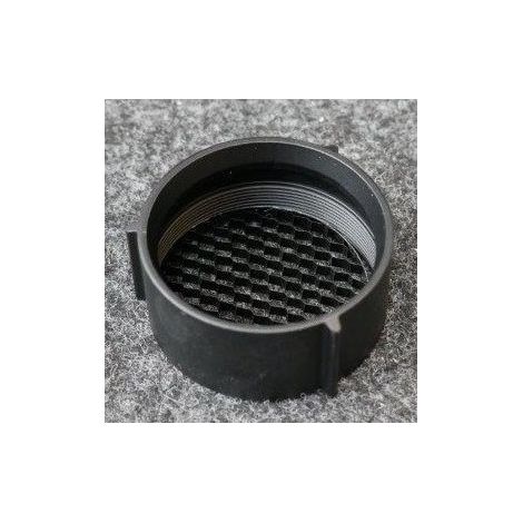 Collerette nid d'abeilles noire à visser Ø 50x20mm (à l'unité) pour projecteur Rafale 8W noir TRAJECTOIRE