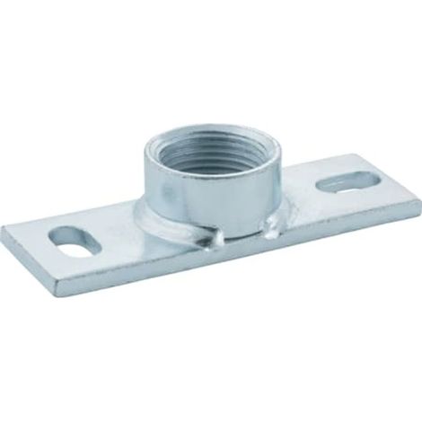 Geberit Placa base rectangular, dos agujeros, con manguito roscado G, G 1/2, 362.826.26.1