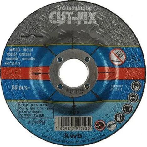 Trennscheibe kwb 791250 125 mm 3 mm Dicke