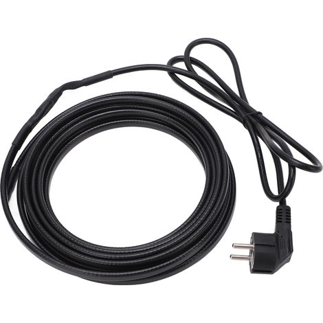 SUNXURY Cble chauffant pour tuyaux, ruban chauffant, 5 mètres, autorégulant, avec prise pour l'hiver, prise ue, 220V (1/5)