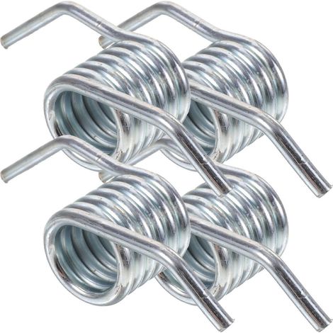 4 ressorts de torsion pour cric hydraulique horizontal, ressorts de rappel de rechange-10X2.9CM-Silver