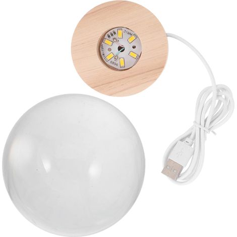 Lampe Boule Lune avec Base LED Veilleuse USB Globe Lumineux (1/5)