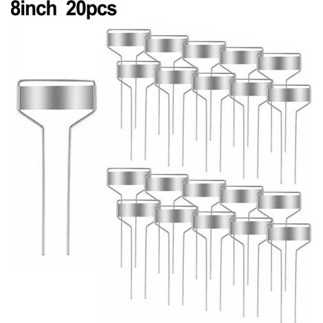 20 étiquettes en cuivre pour plateaux et 4/6/8 marqueurs de plantation réutilisables pour plantes en pot