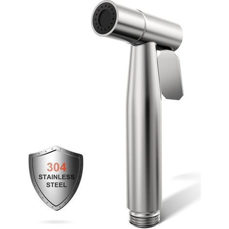 Beyamis Douchette bidet WC inox 304 - Tête pulvérisation hygiène bébé salle bain (1/5)
