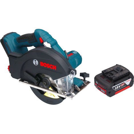 Bosch GKM 18V-50 Professional Scie circulaire portative sans fil pour le métal 18 V 136 mm Brushless + 1x batterie 5,0 Ah - sans chargeur