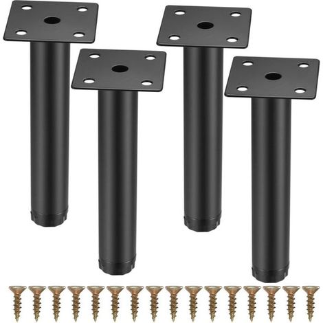 4pcs Furniture Legs Metal Fixing Support Feet for Furniture/Table/Chair/Sofa (1/5)