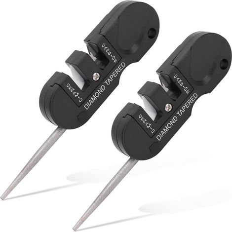 2 pièces Aiguiseur de Couteaux de Poche, Affûteur pour couteaux de poche (1/5)