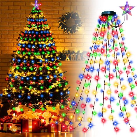 Guirlande Lumineuse Sapin - 2m 400 LEDs 8 Modes Télécommande IP44 - Pour Décoration Intérieur/Extérieur Maison et Jardin (1/5)