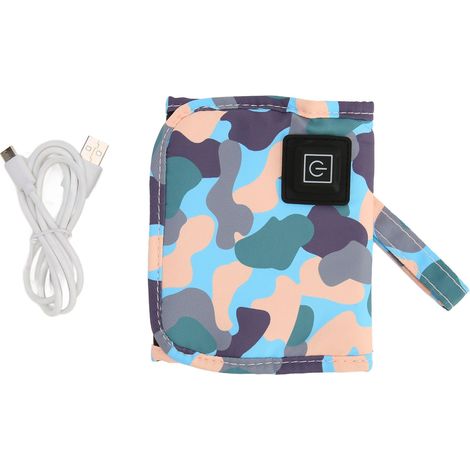 Chauffe-biberon portable USB, thermostat réglable 3 modes, couverture chauffante pour lait en voyage, réchauffeur de biberon extérieur. (1/5)