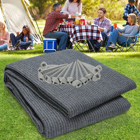 Randaco Tappeto per tenda 200x200 cm HDPE PEHD Compatto per trekking solitario
