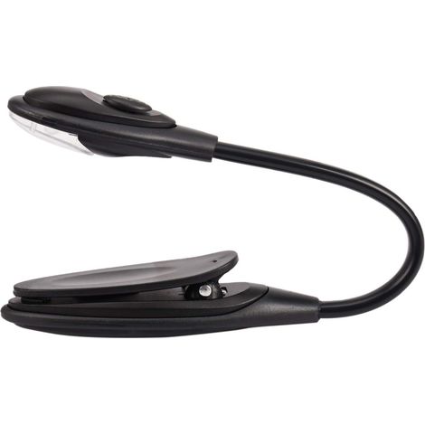 Mini-Lampe de Livre Brillante a Pince Flexible Lampe Lecture Del (1/5)