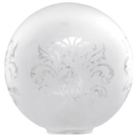 Lampenschirm aus mattem Kugelglas 18cm Mund 5cm (1/2)