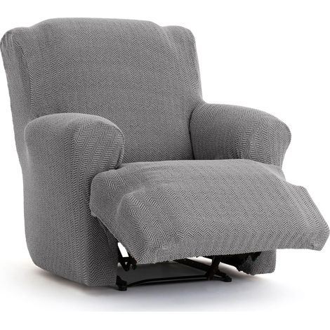 Housse pour Fauteuil Pieds Ensemble de Relaxation bi-élastique, Respirante et Facile à Installer - Housse de Fauteuil Pieds Ensemble de Relaxation Couleur Grise avec mousses de Fixation (1/5)