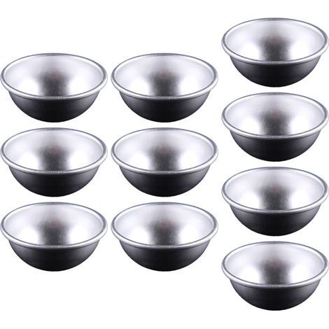 Paquet de 10 moules à gâteaux ronds professionnels moules de-l (1/5)
