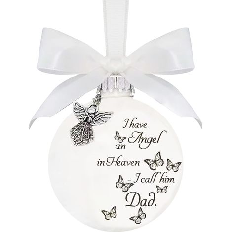 Boule De Noel - Boule Commémorative Ronde Avec Imprimé Papillon - Décoration Arbre De Noël Fenêtre Porte - 8 cm - 1 Pièce (1/4)