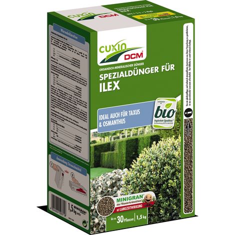 Cuxin DCM Spezialdünger für Ilex 1,5 kg Taxusdünger Osmanthus Ilexdünger