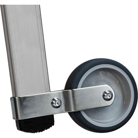 HYMER - Kit de roulettes basculantes avec visserie pour escabeau