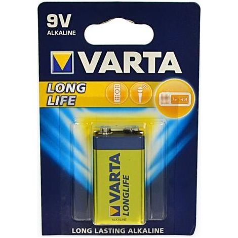 Pila Alcalina 9 Volt Longlife (Varta Cod. 04122101411) (1/5)