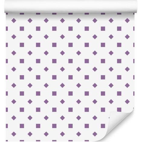 Papier peint à pois blancs et gris clair, fond blanc 50x1000 cm (1/5)