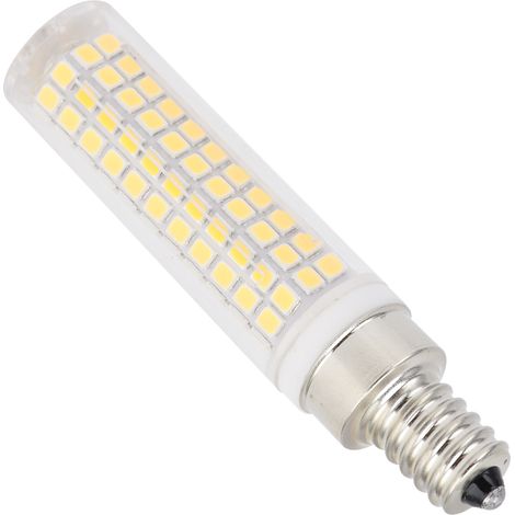 Ampoule LED E12 type « maïs » 1200 lm, 136 LED, dimmable, pour lustre, plafonnier ou applique murale, 110 V, blanc froid