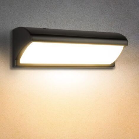 Applique murale extérieure LED, 30W, étanche IP65, convient aux terrasses de jardin, à l'éclairage extérieur, aux allées, aux cours, aux villas et aux couloirs (30W, lumière blanche chaude). (1/5)