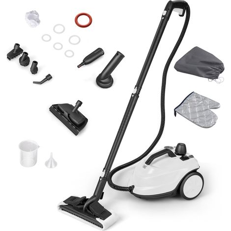 COSTWAY Steam Cleaner 2000W High Pressure Steamer Cleaning Machine-White