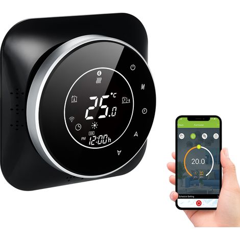 Termostato inteligente WiFi para calefacción eléctrica, sensor con precisión de 0,5 °C, compatible con Alexa y control mediante aplicación. (1/5)