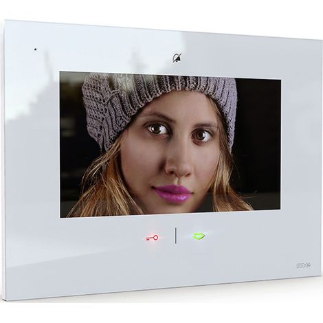 m-e modern-electronics VDV-907 W  Video-Türsprechanlage WLAN, Funk Inneneinheit  Weiß