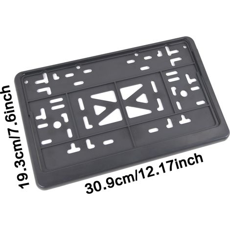 European standard license plate frame ABS license plate frame Russian license plate holder semi-open license plate frame (1/4)