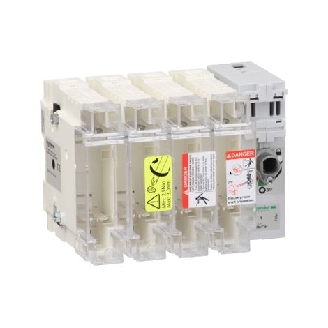 Interruptor seccional FUSIBLE 4X 63A de la marca FUSIBLES, 63A, 4 polos.