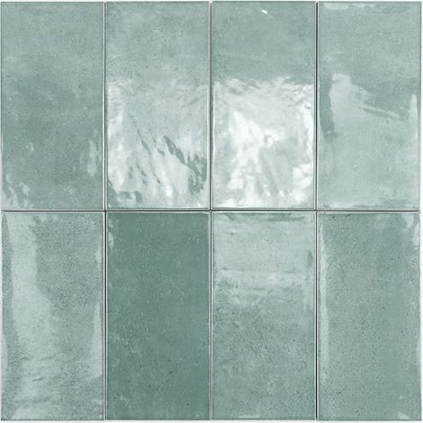 Carrelage Mur Mainzu Green Brillante 10x20 cm