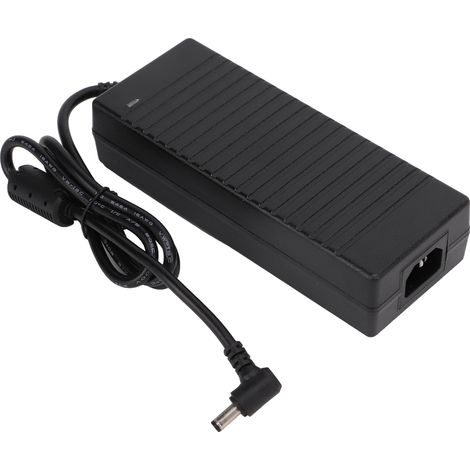 Adaptateur secteur 12 V CC 12,5 A, chargeur 3 broches 100-240 V 50/60 Hz, protection contre les surintensités, boîtier résistant à la chaleur (1/5)