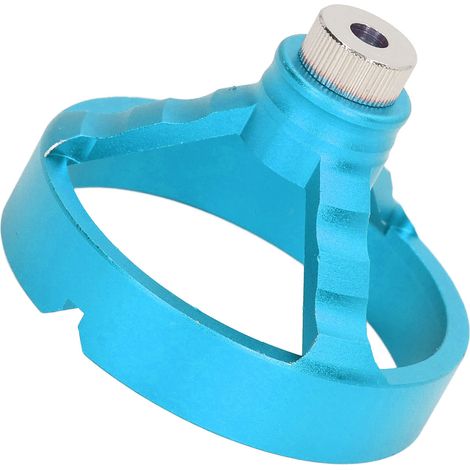 Guide de perçage vertical 3 en 1 avec 6 douilles de guidage, gabarit d'alignement pour perceuse à bois, fixation bleue (1/5)