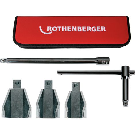 ROTHENBERGER Jeu d'écrous de robinet, SW32-47, avec poignée et extension - 100110
