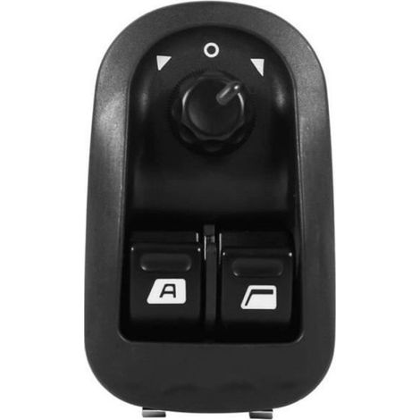 Commutateur Lève-vitre pour Peugeot 206 Hatchback Berline SW - Matériau Plastique et Métal - Modèle OEM 6554.WA - 1 Pièce (1/4)