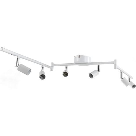 Kit d'éclairage sur rail, éclairage sur rail rotatif moderne 90° 85-265V GU10 Installation facile pour chambre à coucher pour cuisine(blanche),A (1/5)