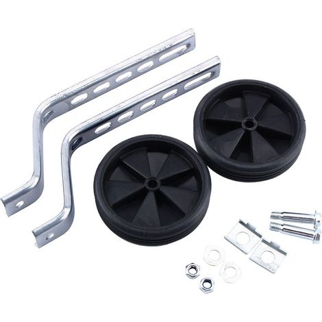 Lot de 2 roues stabilisatrices universelles pour vélo enfant, réglables 12-20 pouces, cadeaux cycliste (1/5)