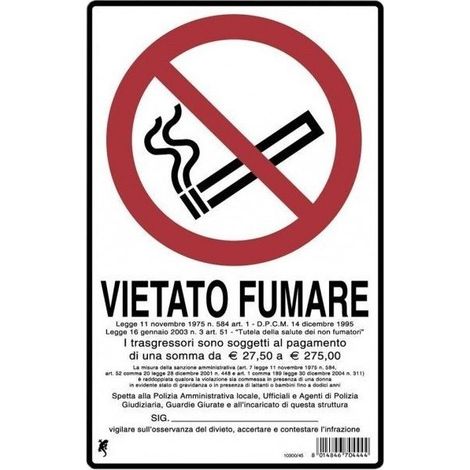 Panneau "interdiction de fumer" bioclimatique 30 x 20 cm