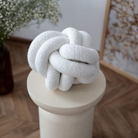 Oreiller SOFT LOOP nœud blanc (1/5)