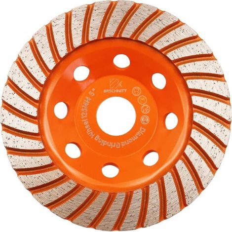 Diamond Blade, 125mm Diamond Cup Wheel - 125mm x 22.2mm Double Row Universal Concrete Cup Wheel (1/5)