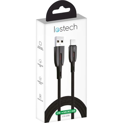 Cavo Smartphone Ls C Lostech Usb Micro Usb Nero 120 cm 3 Pezzi (1/3)