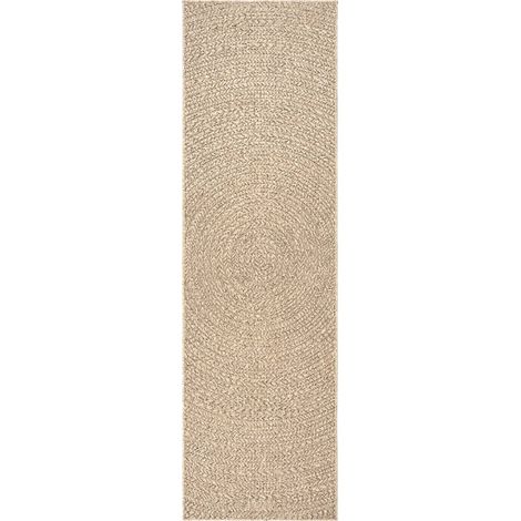 vidaXL Tappeto ZIZUR 80x250 cm Aspetto Iuta per Interni ed Esterni