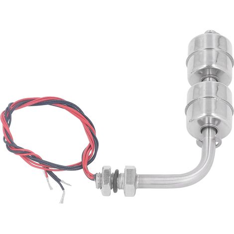 Wasserstandssensor aus Edelstahl, Schwimmerschalter für Poolpumpen, Aquarien, Teiche, Pools, AC/DC 0110V, 100mm Länge (1/5)