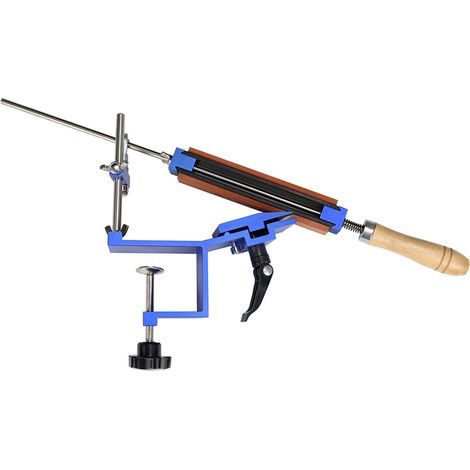 Professioneller, tragbarer Messerschärfer für Messer und Küchenutensilien aus Metall, Schärfsystem mit Schleifscheiben mit festem Winkel. (1/5)