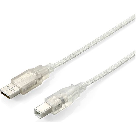 Câble Usb 2.0 Type A - B Transparent 1m